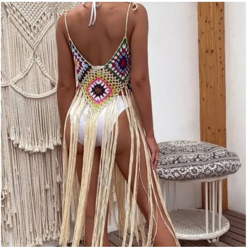 🎉 NEW BOHEMIAN FRINGE TOP - Picture 3 of 6